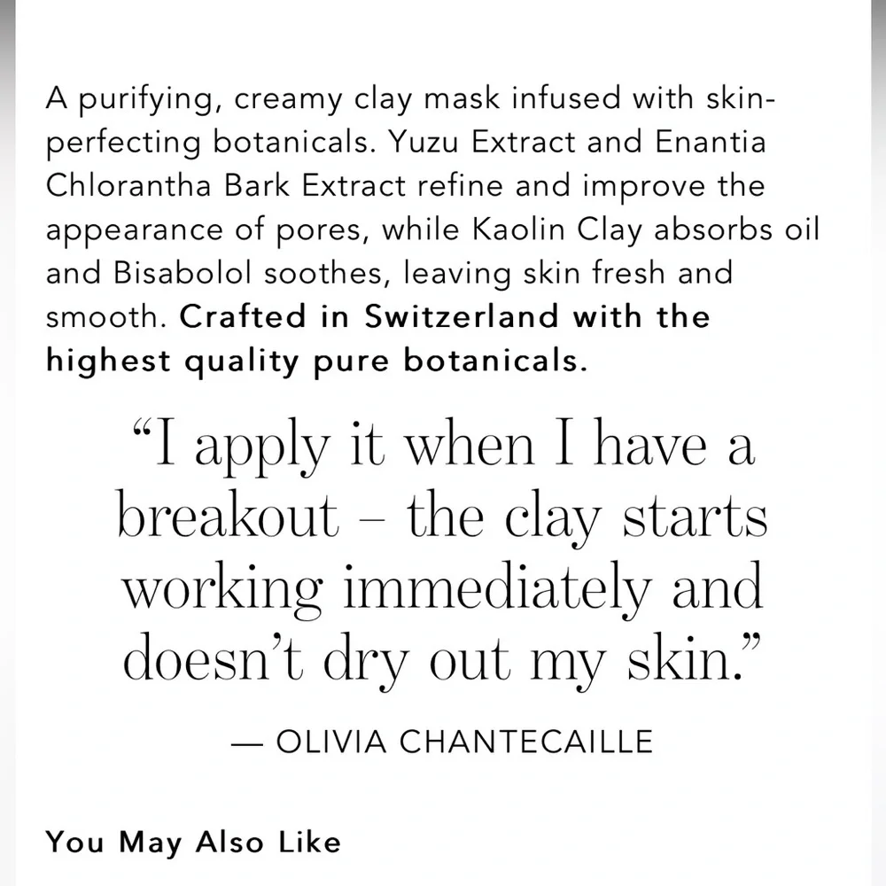 Chantecaille Detox Clay Mask with Rosemary Honey Large Jumbo Aestheticia…